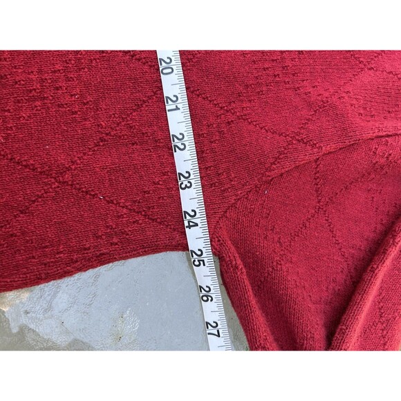 Vtg 90s Pinnacle Golf Sweater Mens XL Red Crew Neck Embroidered Knit - Picture 5 of 6